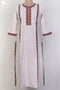 Cambric Cotton Paneled Kurta In Graphic Block Print