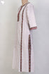 Cambric Cotton Paneled Kurta In Graphic Block Print