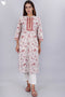 Cambric Cotton Kurta In Floral Block Print