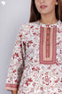 Cambric Cotton Kurta In Floral Block Print