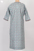 Cambric Cotton Lucknowi Kurta In Floral Print