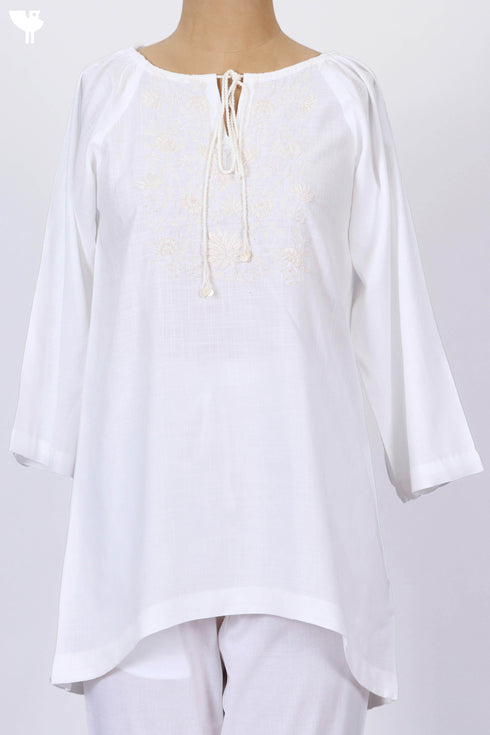 Rayon Top With Embroidery