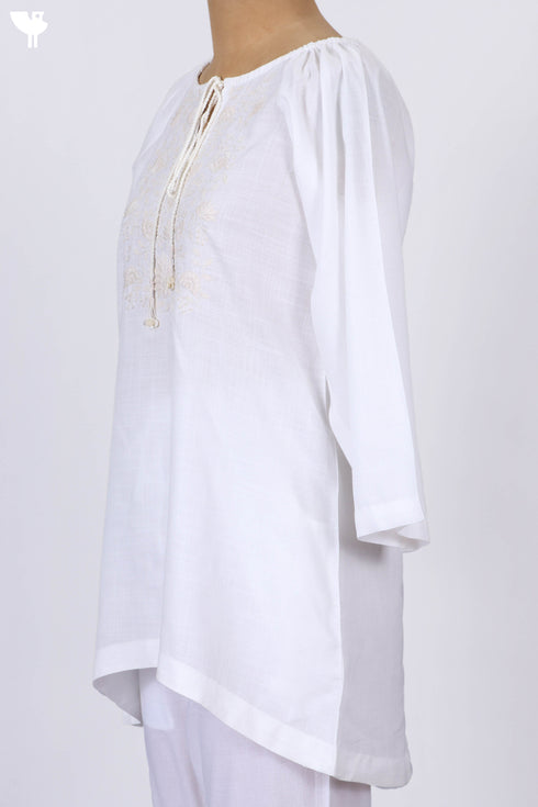 Rayon Top With Embroidery