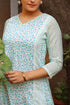 Mulmul Cotton Paneled Kurta In Floral Print