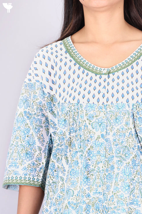 Cambric Cotton Top In Assorted Prints