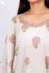 Mulmul Cotton Poncho In Floral Block Print