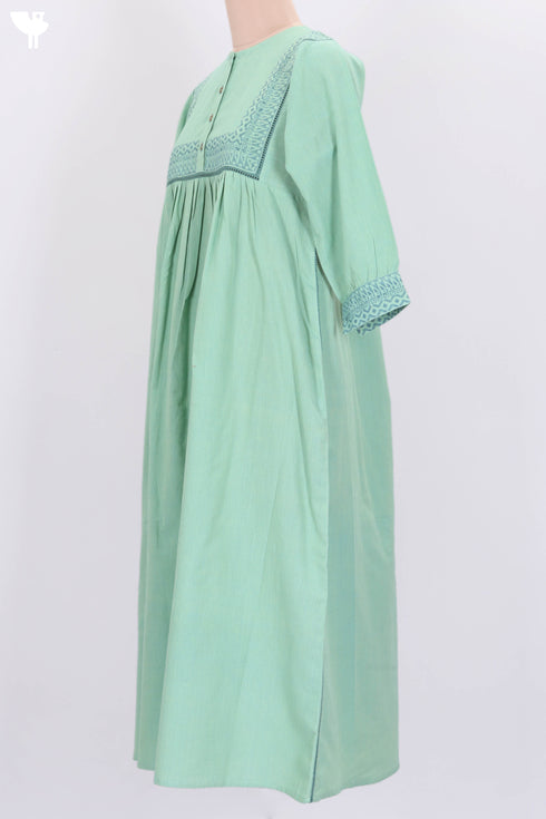 Khaadi Cotton Midi Dress With Block Print