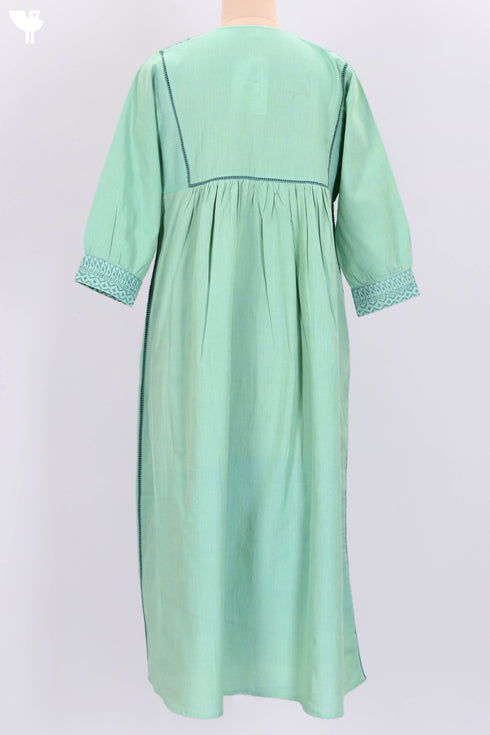 Khaadi Cotton Midi Dress With Block Print