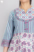Cambric Cotton Yoke Dress With Assorted Block Print