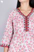 Cambric Cotton Kurta In Floral Block Print