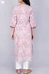 Cambric Cotton Kurta In Floral Block Print