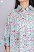 Mulmul Cotton Top In Floral Block Print