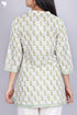 Slub Cotton Top In Floral Block Print