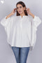 Rayon Poncho Top With Embroidery