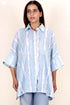 Mulmul Cotton Boxy Shirt In Block Print