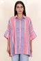 Mulmul Cotton Boxy Shirt In Block Print