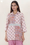 Rayon Button Down Shirt In Block Print