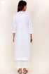 Terry Voile Kurta With Chikankari Embroidery