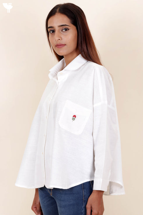 Khaadi Cotton Shirt in White