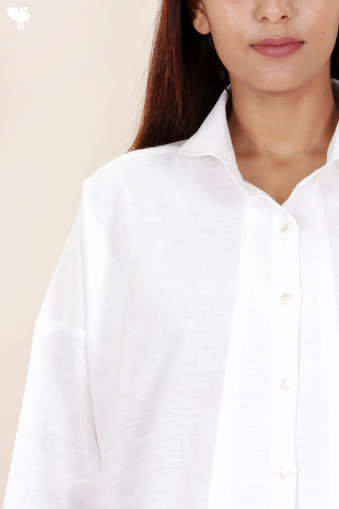 Khaadi Cotton Shirt in White