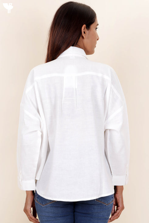 Khaadi Cotton Shirt in White