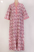 40s Cotton Kaftan In Floral Print