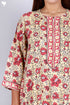 Bizzy Lizzy Full Sleeved Zip Kaftan In Floral Block Print