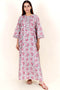 Bizzy Lizzy Full Sleeved Zip Kaftan In Floral Block Print