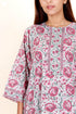 Bizzy Lizzy Full Sleeved Zip Kaftan In Floral Block Print