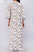 60’s Cotton Zipper Kaftan In Floral Print