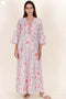 60’s Cotton Full Sleeved Kaftan In Floral Print