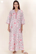 60’s Cotton Full Sleeved Kaftan In Floral Print
