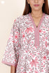 60’s Cotton Full Sleeved Kaftan In Floral Print