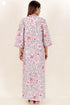 60’s Cotton Full Sleeved Kaftan In Floral Print