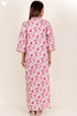 60’s Cotton Full Sleeved Kaftan In Floral Print