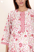 60’s Cotton Full Sleeved Kaftan In Floral Print