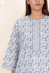 60’s Cotton Full Sleeved Kaftan In Floral Print