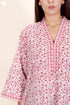 60’s Cotton Full Sleeved Kaftan In Floral Print