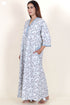 60’s Cotton Full Sleeved Kaftan In Floral Print
