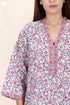60’s Cotton Full Sleeved Kaftan In Floral Print