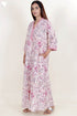 60’s Cotton Full Sleeved Kaftan In Floral Print