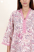 60’s Cotton Full Sleeved Kaftan In Floral Print