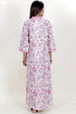 60’s Cotton Full Sleeved Kaftan In Floral Print