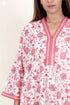60’s Cotton Full Sleeved Kaftan In Floral Print