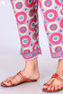 Cambric Cotton Block Printed Pants With Elasticated Waist Band