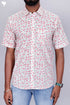 Slim Fit Cambric Cotton Men’s Half Sleeved Shirt In Floral Print