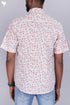 Slim Fit Cambric Cotton Men’s Half Sleeved Shirt In Floral Print