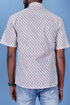 Slim Fit Cambric Cotton Men’s Half Sleeved Shirt In Floral Print