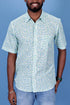 Slim Fit Cambric Cotton Men’s Half Sleeved Shirt In Floral Print