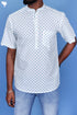 Slim Fit Cambric Cotton Men’s Half Sleeved Shirt In Graphic Print